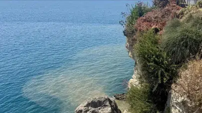 Antalya'da denizin rengi değişti, kötü koku yayıldı ! Savcılık resen soruşturma başlattı