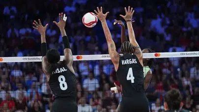 A Milli Kadın Voleybol Takımı’ndan Slovenya karşısında galibiyet