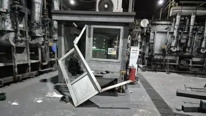 Samsun'da demir çelik fabrikasında patlama : 2 işçi yaralandı
