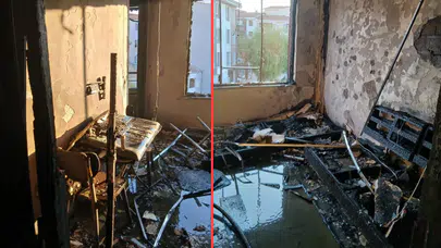 Eskişehir'de apartman dairesinde yangın