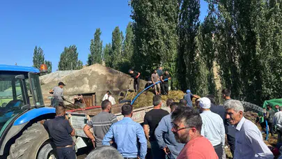 Kars Sarıkamış'ta 800 balya ot yandı