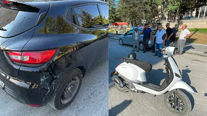 Karaman'da otomobil ile motosiklet çarpıştı : Bir kişi yaralandı