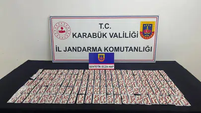 Karabük'te bin 901 sentetik ecza ele geçirildi, 5 şüpheli adliyede