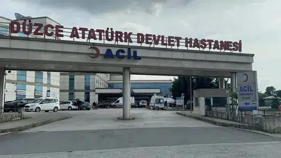 Düzce'de otomobil kamyona arkadan çarptı : 1 kişi yaralandı