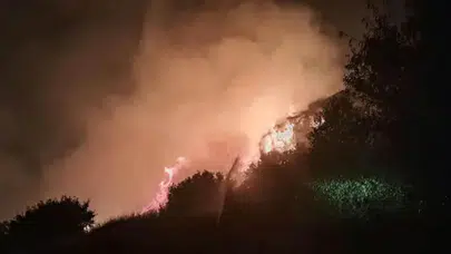 Antalya Serik’te otluk yangını