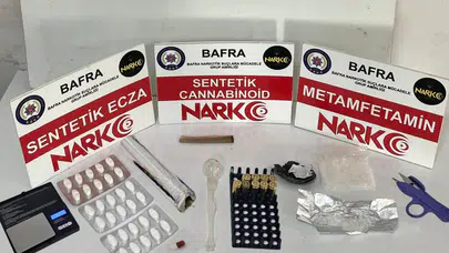 Samsun Bafra'da uyuşturucu operasyonu : 2 tutuklu