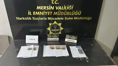 Mersin'de uyuşturucu satıcılarına operasyon : 3 tutuklama