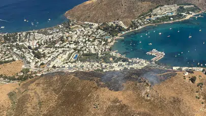 Bodrum'da yangın : Ekipler tarafından kontrol altına alındı