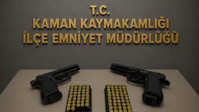 Kırşehir’de asayiş denetimi : Çok sayıda silah, mühimmat ve uyuşturucu ele geçirildi