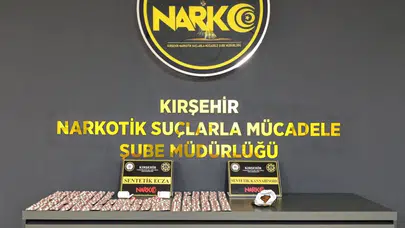 Kırşehir’de uyuşturucu operasyonu : 978 sentetik hap ele geçirildi