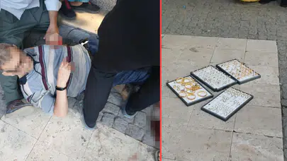 Manisa'da kuyumcuya silahlı soygun girişimi : 2 yaralı