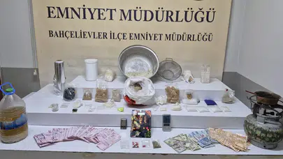 Bahçelievler'de 11 kilo uyuşturucu ele geçirildi