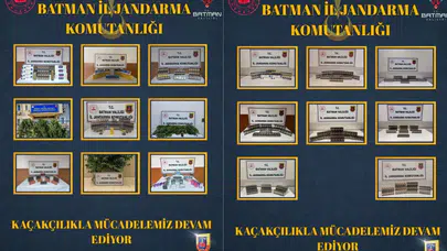 Batman'da kaçakçılık operasyonları : 28 şüpheli hakkında işlem