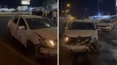 Mardin'de iki otomobil çarpıştı : 3 kişi yaralandı