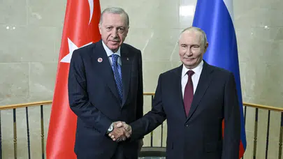 Cumhurbaşkanı Erdoğan ile Putin bir araya geldi