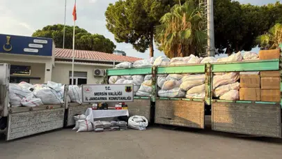 Mersin'de dev uyuşturucu operasyonu : 2 milyarlık darbe vuruldu