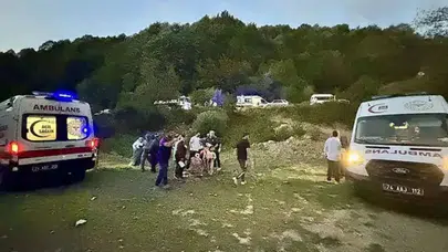 Bartın'da 'patpat' isimli tarım aracı devrildi : 1' ağır 8 yaralı