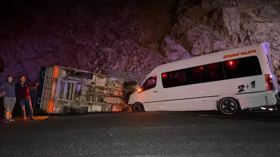 Giresun'da işçi minibüsü ile kamyonet çarpıştı : 23 yaralı