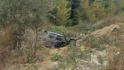 Bursa İnegöl'de otomobil şarampole uçtu : 2 yaralı