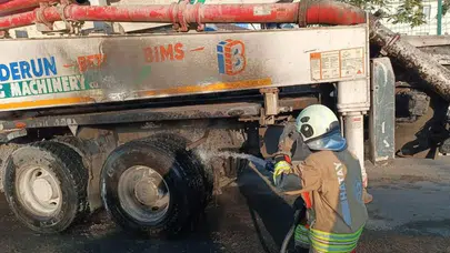 Hatay Arsuz'da tır yangını