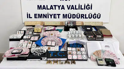 Malatya'da iş yeri ve derneklere kumar operasyonu : 12 gözaltı