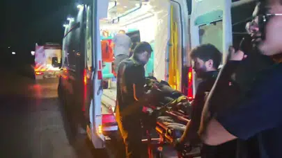 Antalya'da minibüs kanala düştü : Alman vatandaşı yolcu yaralandı