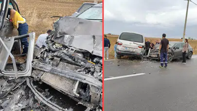 Tekirdağ'da panelvan ile otomobil çarpıştı : 2'si çocuk 6 yaralı