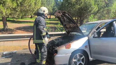 Antalya'da akılalmaz olay : Hastaneden taburcu oldu, dakikalar sonra otomobili alev aldı