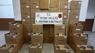 Aydın'da kaçakçılık operasyonu : 630 bin makaron ele geçirildi