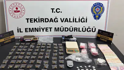 Tekirdağ'da uyuşturucu operasyonu : 220 şüpheliye işlem