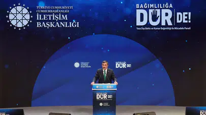Cumhurbaşkanı Yardımcısı Yılmaz, 'Bağımlılığa Dur De' panelinde