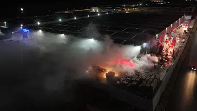 Eskişehir OSB'de fabrika yangını : Çok sayıda ekip sevk edildi