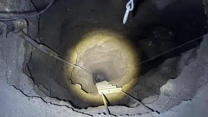 Define ararken evin altında 25 metre kazdılar : 2 kişi gözaltında