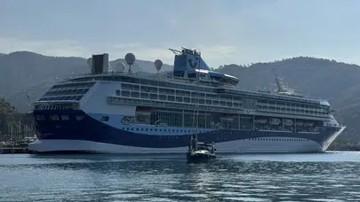 Marmaris'e turist akını : Malta bayraklı kruvaziyer binlerce yolcu getirdi