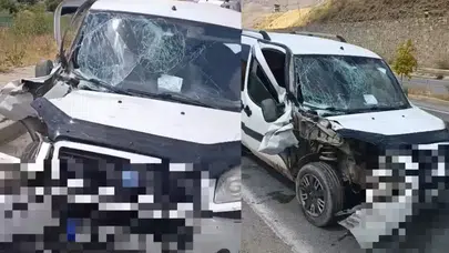 Hakkari Yüksekova'da kamyonet ile tır çarpıştı : 1 yaralı