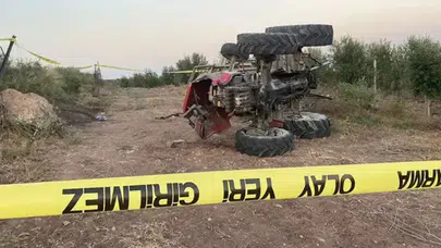 Adana'da traktör kazası : Baba ve oğlunu ölüm ayırdı