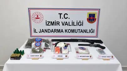İzmir'de 4 adrese uyuşturucu operasyonu : 8 gözaltı