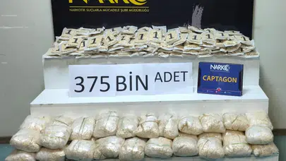 MİT ve polisten nefes kesen operasyon : 375 bin uyuşturucu hap ele geçirildi, 6 gözaltı