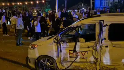 Bartın'da düğün sonrası feci kaza : 21 kişi yaralandı