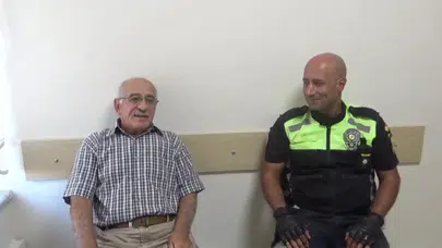 Kalp krizi geçiren yaşlı adamı polis hayata döndürdü