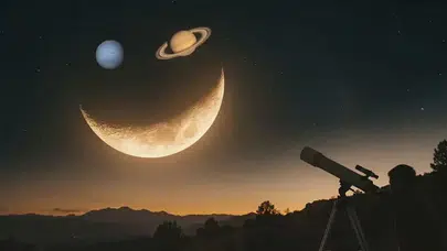 Ay, Satürn ve Neptün buluşması ne zaman gerçekleşecek ve Türkiye'den izlenebilecek mi?