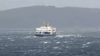 Güney Marmara'da yarın planlanan feribot seferleri iptal edildi