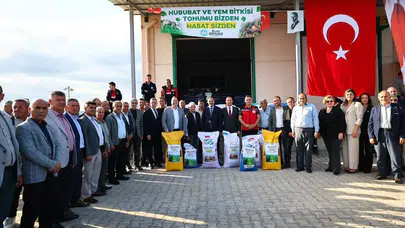 Manisa'da çiftçiye tohum ve ormanlara tanker desteği