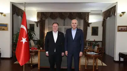 TBMM Başkanı Kurtulmus, Türkiye'nin Biskek Büyükelçiligini Ziyaret Etti