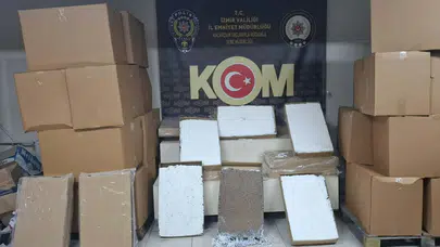 İzmir'de iki milyon 160 bin kaçak makaron ele geçirildi