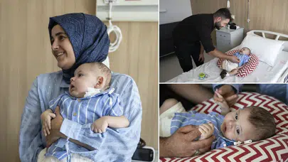 Dünyada sadece 2 bebeğe uygulanmıştı, 3.'sü Türkiye'de yapıldı! 6 aylık Osman bu tedaviyle hayata tutundu