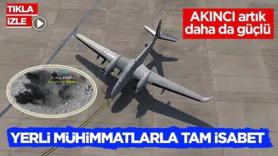 Bayraktar AKINCI mühimmat testlerinde başarı yakaladı