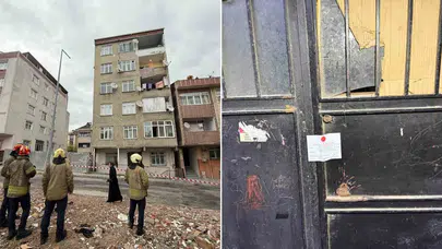 Küçükçekmece'de Riskli Bina Tahliye Edilerek Mühürlendi