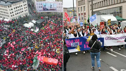 Belçika'da Kemer Sıkma Politikalarına Karşı Genel Grev