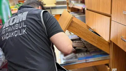 İstanbul'da kaçak alkol ve tütün operasyonu